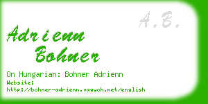 adrienn bohner business card